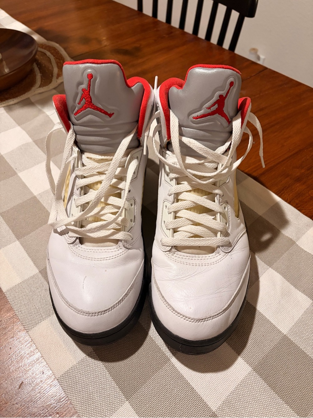 Nike Air Jordan 5 Retro Fire Red Silver Tongue 2020 Men’s Size 12 DA1911-102